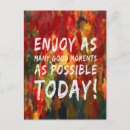 Search for life moments postcards Typography