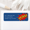 Search for comic return address labels Red