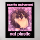 Search for eat me art Funny cat