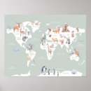 Search for animal world map posters Preschool