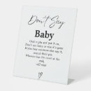 Search for dont say baby signs Typography