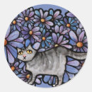 Search for gray cat stickers For her
