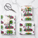 Search for tropical christmas wrapping paper Palm tree
