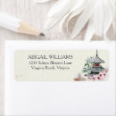 Search for bamboo return address labels Asian