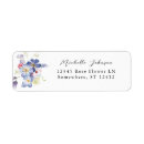Search for blue and purple return address labels Modern