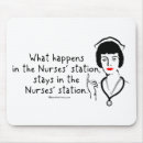 Search for comical nurse mousepads Nursing student