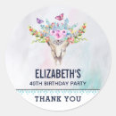 Search for skull birthday stickers Thank you