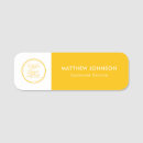 Search for yellow name tags Job title