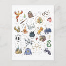 Search for iconic symbol postcards Hogwarts inspired design