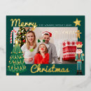 Search for postcard christmas invitations Gold