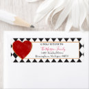 Search for black red white return address labels Heart