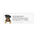 Search for rottweiler return address labels Cute