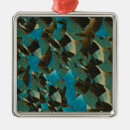 Search for blue mosaic of christmas tree decorations Abstract