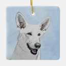 Search for white german shepherd christmas tree decorations Puppy