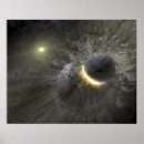 Search for space objects posters Illustration