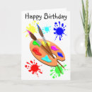 Search for paint splatter birthday cards Artistic