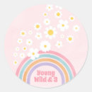 Search for retro flower stickers Rainbow