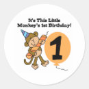 Search for little monkey stickers Birthday
