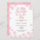 Search for pink winter wonderland invitations Glitter