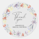 Search for circle thank you stickers Bridal shower