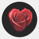 Search for red rose heart stickers Black