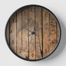 Search for distressed wood clocks Rustic