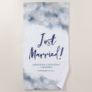 Search for just married beach towels Mr and mrs