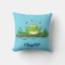 Search for green frog cushions Cartoon