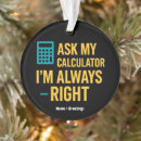 Search for geek christmas tree decorations Math teacher