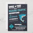 Search for shark bite invitations Blue