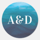 Search for waves wedding stickers Sea