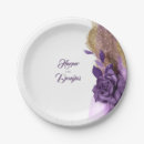Search for purple and gold plates Floral