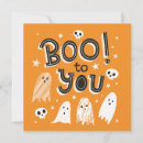 Search for ghosts halloween cards Orange
