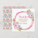 Search for purple flowers thank you cards Pink and purple