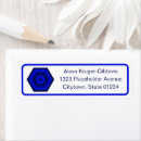 Search for hexagon return address labels Geometric