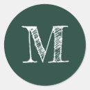 Search for dark green stickers Elegant script