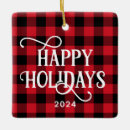 Search for red and black buffalo plaid christmas tree decorations Typography