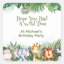 Search for palm leaf stickers Safari birthday