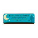 Search for under the stars return address labels Moon