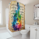 Search for guitar shower curtains Vintage