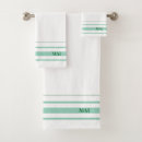 Search for green white stripe pattern bath towels Minimalist