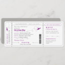 Search for boarding pass bridal shower invitations For her