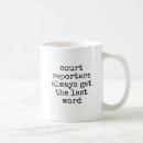 Search for reporting coffee mugs Stenographer