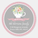 Search for return address baby shower stickers Floral