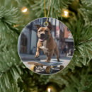 Search for staffy christmas tree decorations Dog