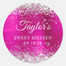 Search for hot pink sweet sixteen stickers Girly