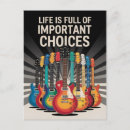 Search for rock band postcards Electric guitar