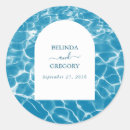 Search for modern beach wedding stickers Ocean