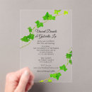 Search for ivy wedding invitations Botanical