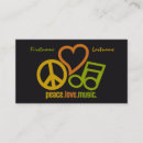 Search for peace business cards Retro